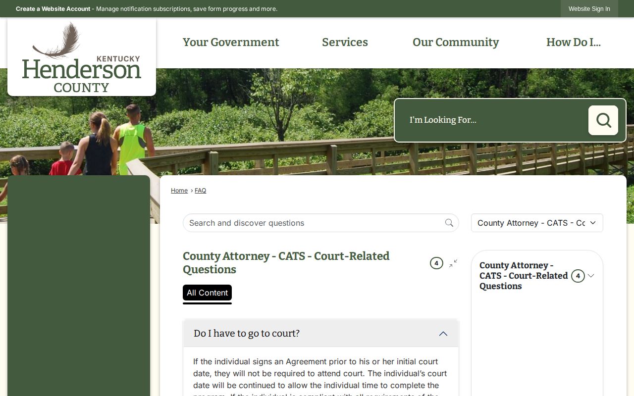 Henderson County Attorney bench warrant instructions